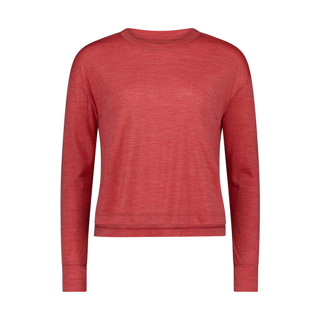Zephyr Merino Tencel™ Boxy Long Sleeve - Watermelon