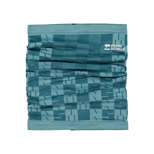 Ascender Merino Neckwarmer - Light Teal/Jasper