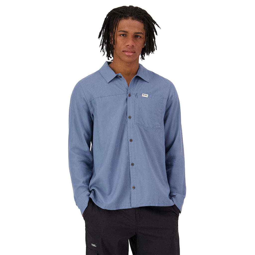 AT Merino Long Sleeve Shirt - Horizon Blue