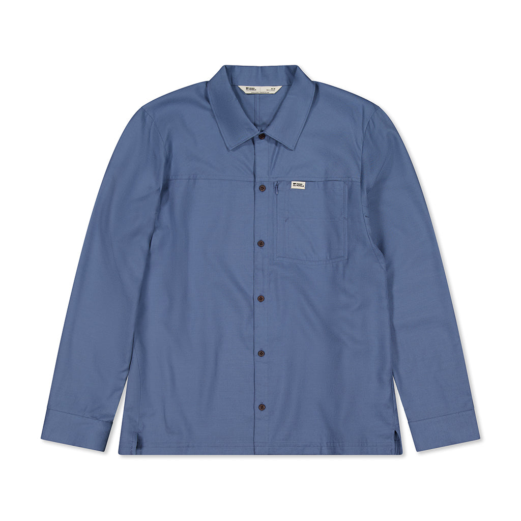 AT Merino Long Sleeve Shirt - Horizon Blue