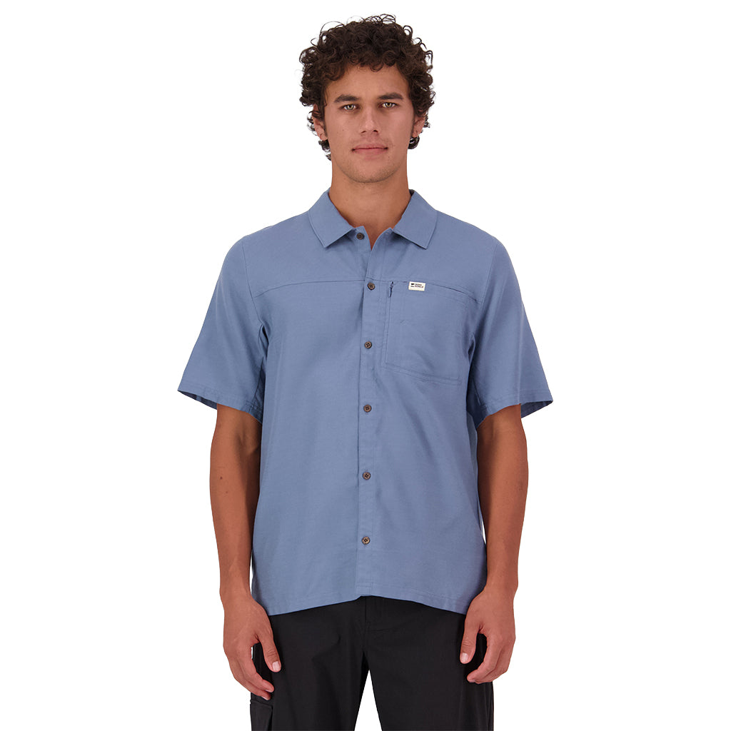 AT Merino Short Sleeve Shirt - Horizon Blue