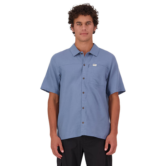 AT Merino Short Sleeve Shirt - Horizon Blue