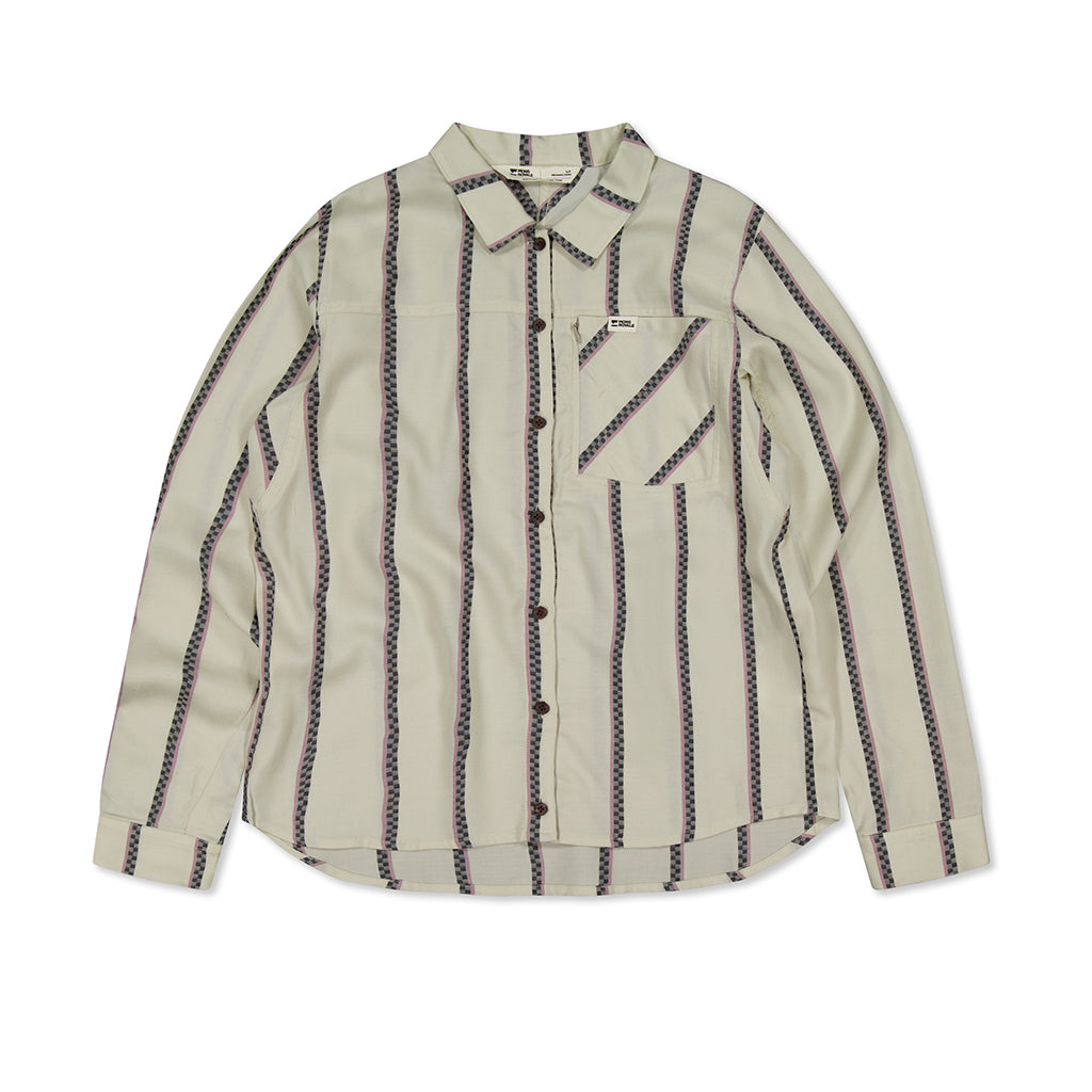 AT Merino Long Sleeve Shirt - Bone Stripe
