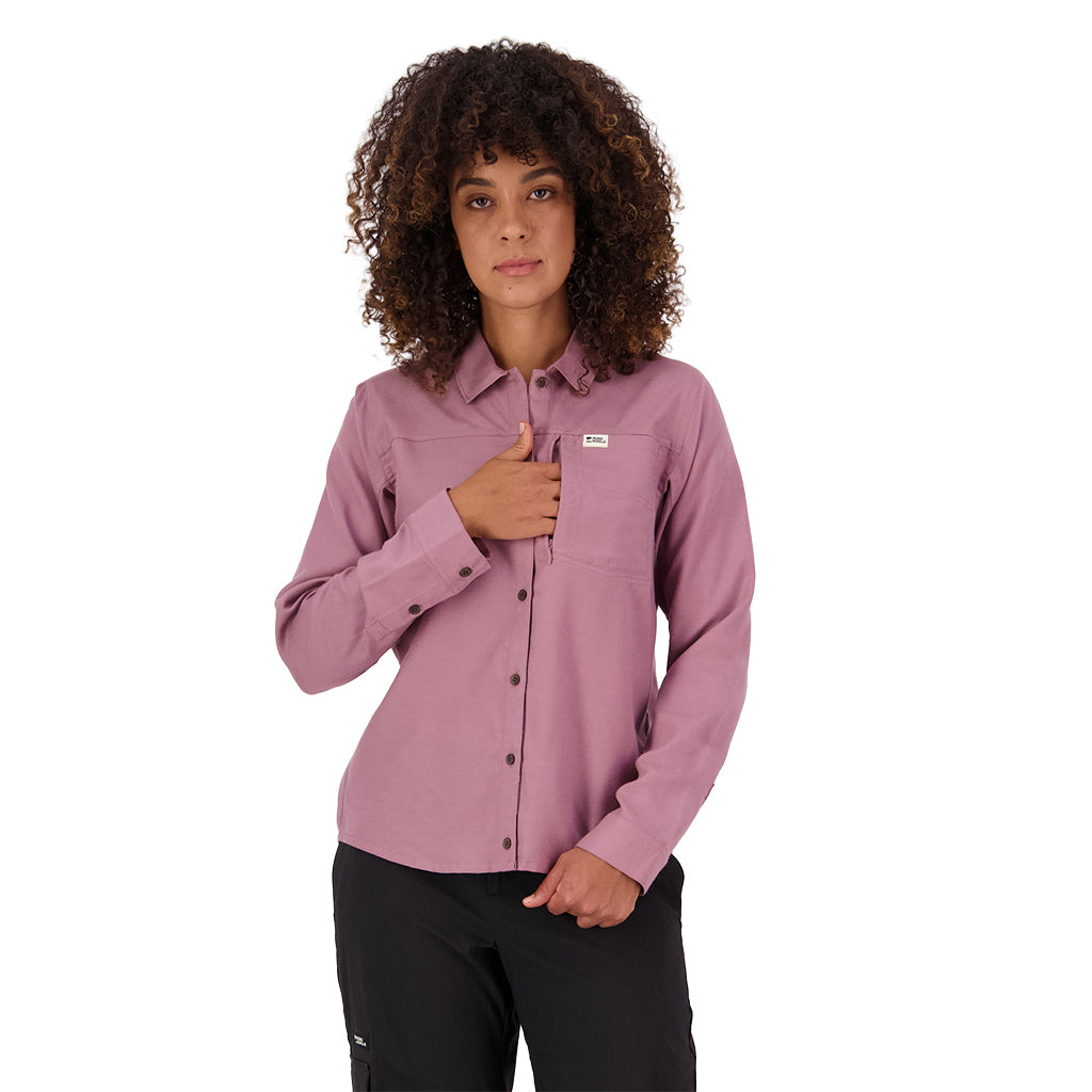 AT Merino Long Sleeve Shirt - Sierra Pink