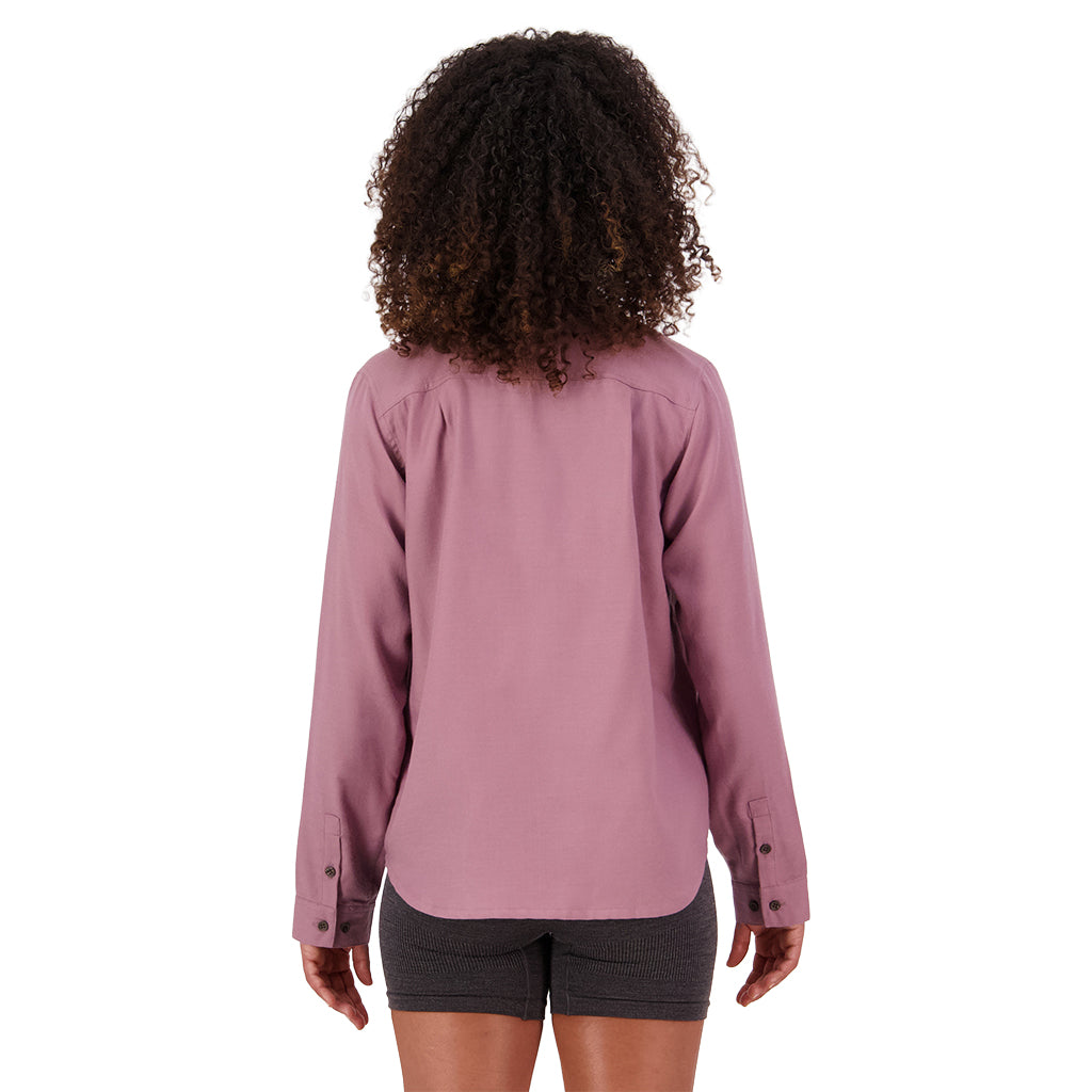 AT Merino Long Sleeve Shirt - Sierra Pink