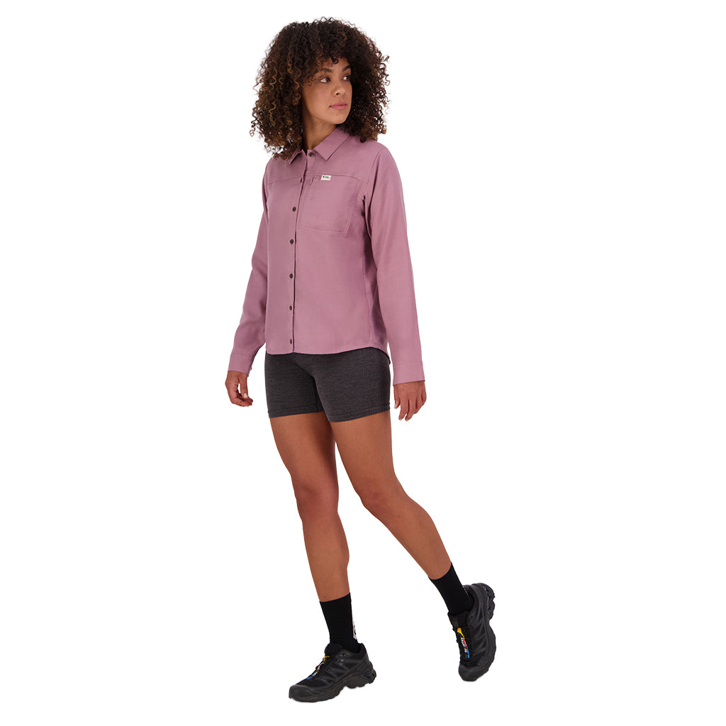 AT Merino Long Sleeve Shirt - Sierra Pink