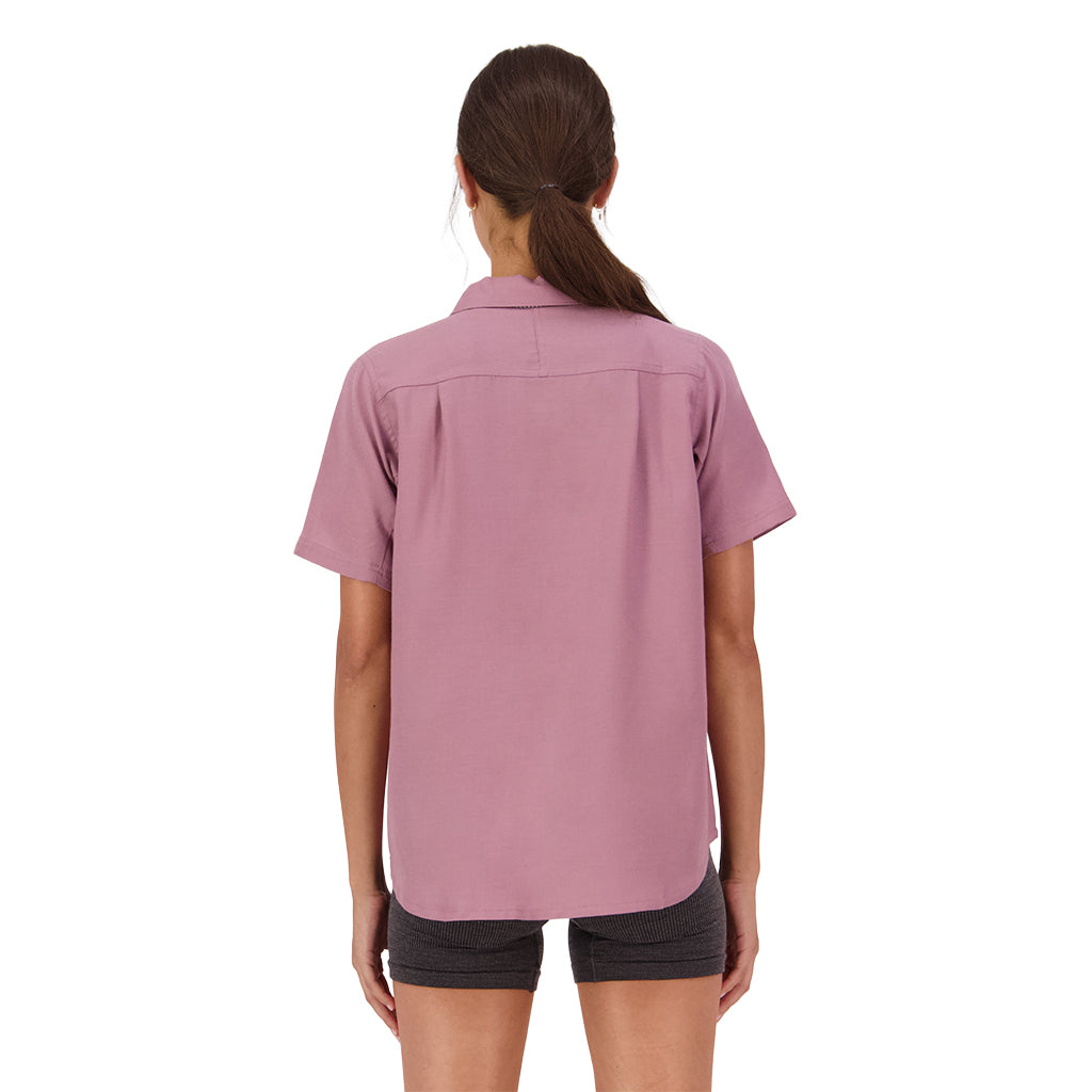 AT Merino Short Sleeve Shirt - Sierra Pink
