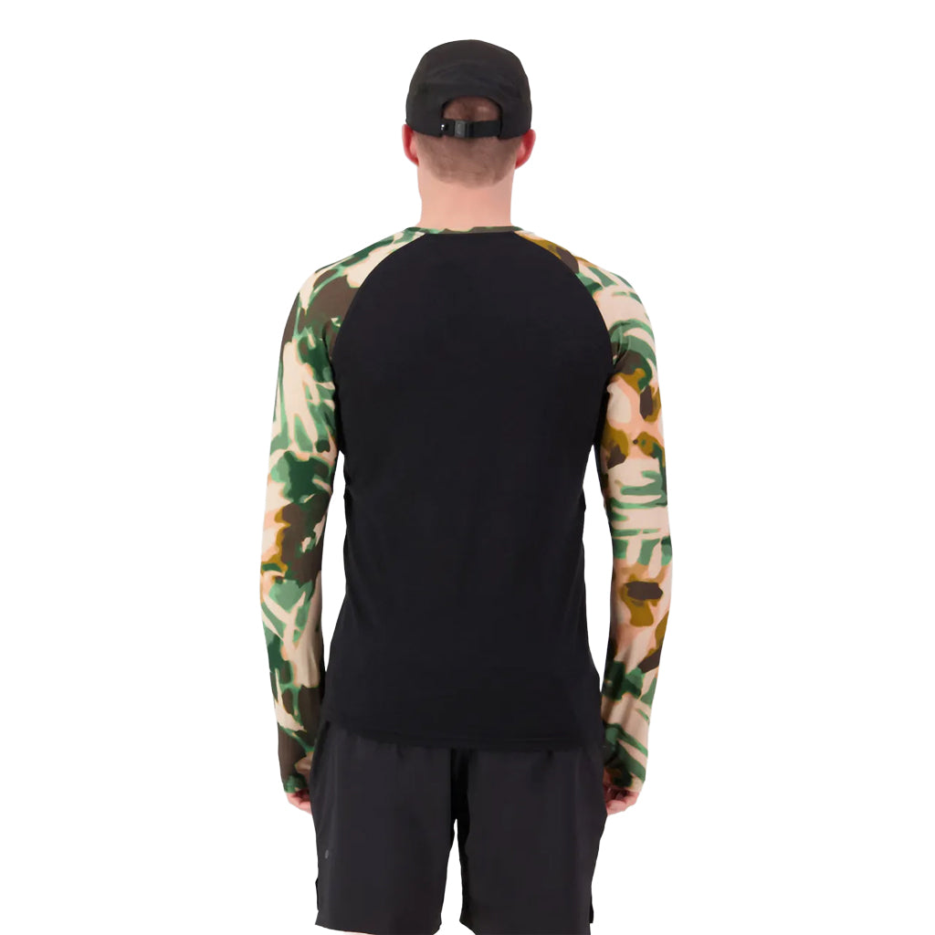 Temple Merino Long Sleeve - Bush Camo/Black