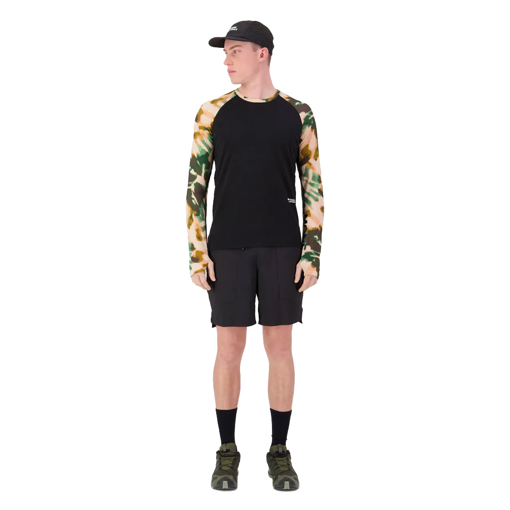 Temple Merino Long Sleeve - Bush Camo/Black