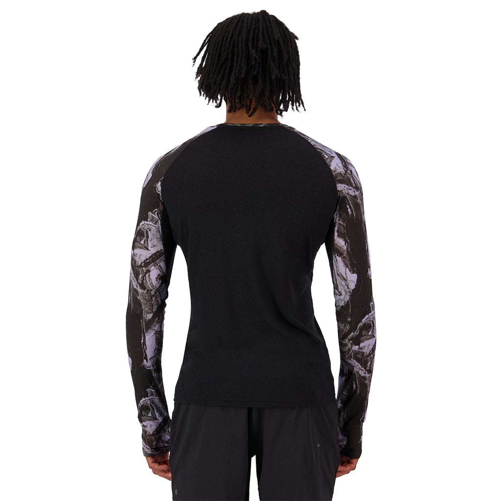 Temple Merino Long Sleeve - Rock Camo/Black