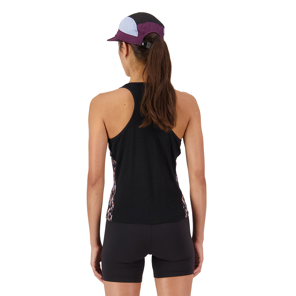Bella Merino Tank - Rock Leopard/Black