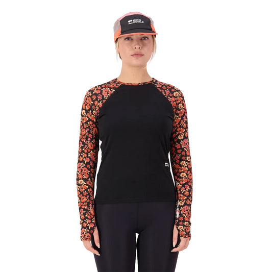 Bella Merino Long Sleeve - Ditzy Camo/Black