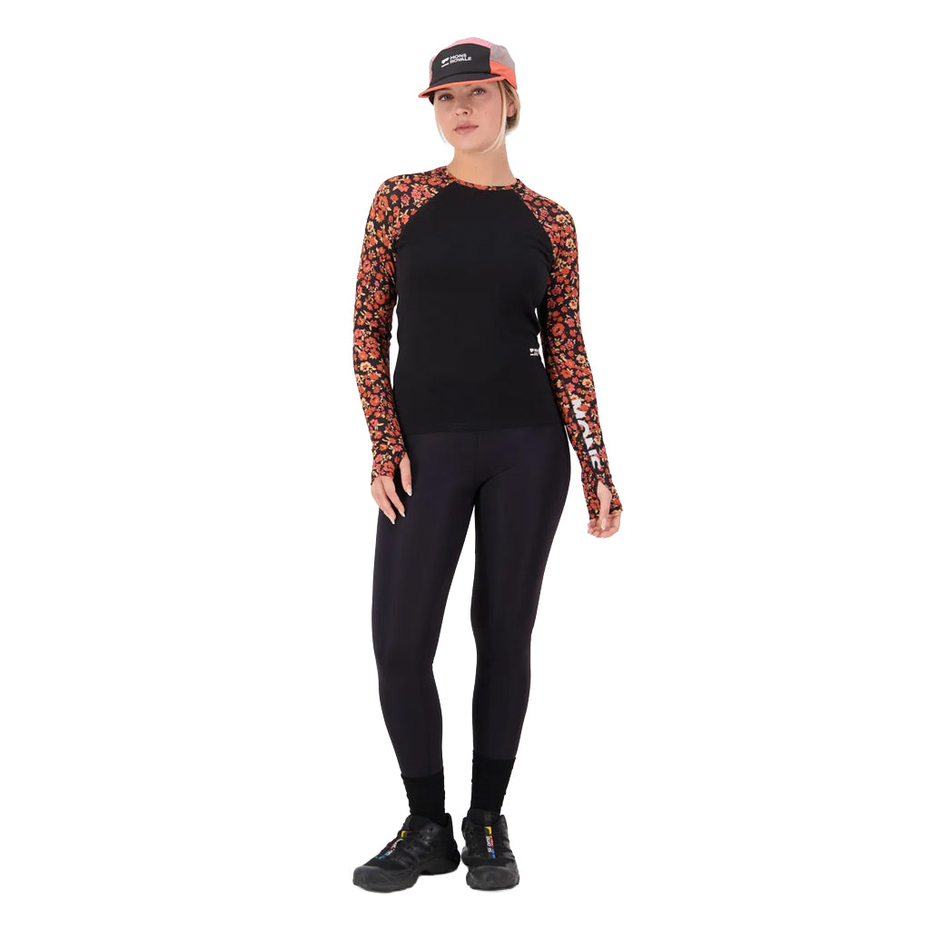 Bella Merino Long Sleeve - Ditzy Camo/Black