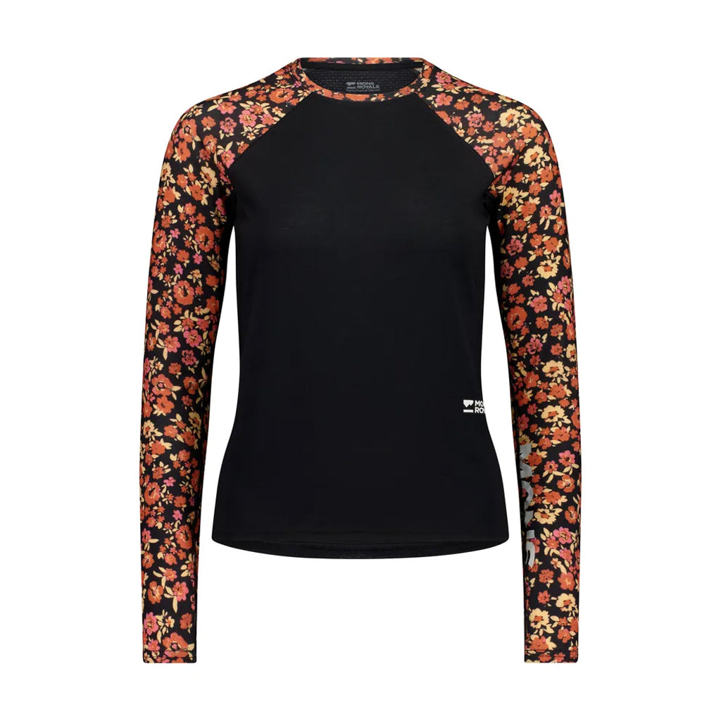 Bella Merino Long Sleeve - Ditzy Camo/Black