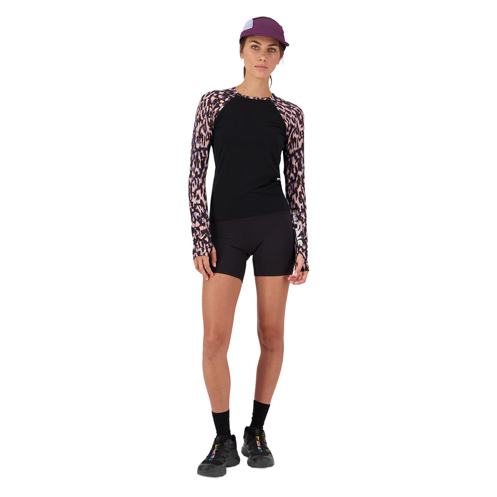 Bella Merino Long Sleeve - Rock Leopard/Black