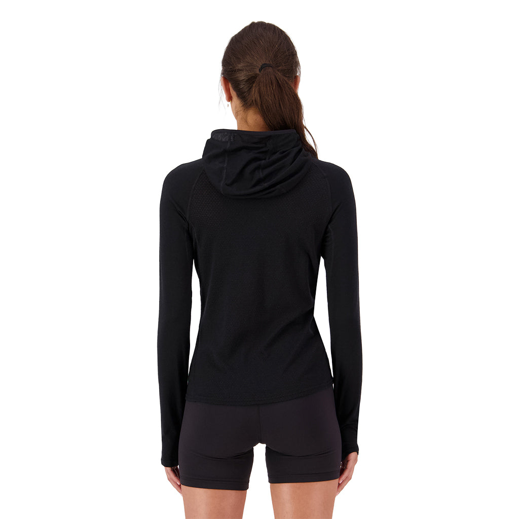 Bella Merino Long Sleeve Hood - Black