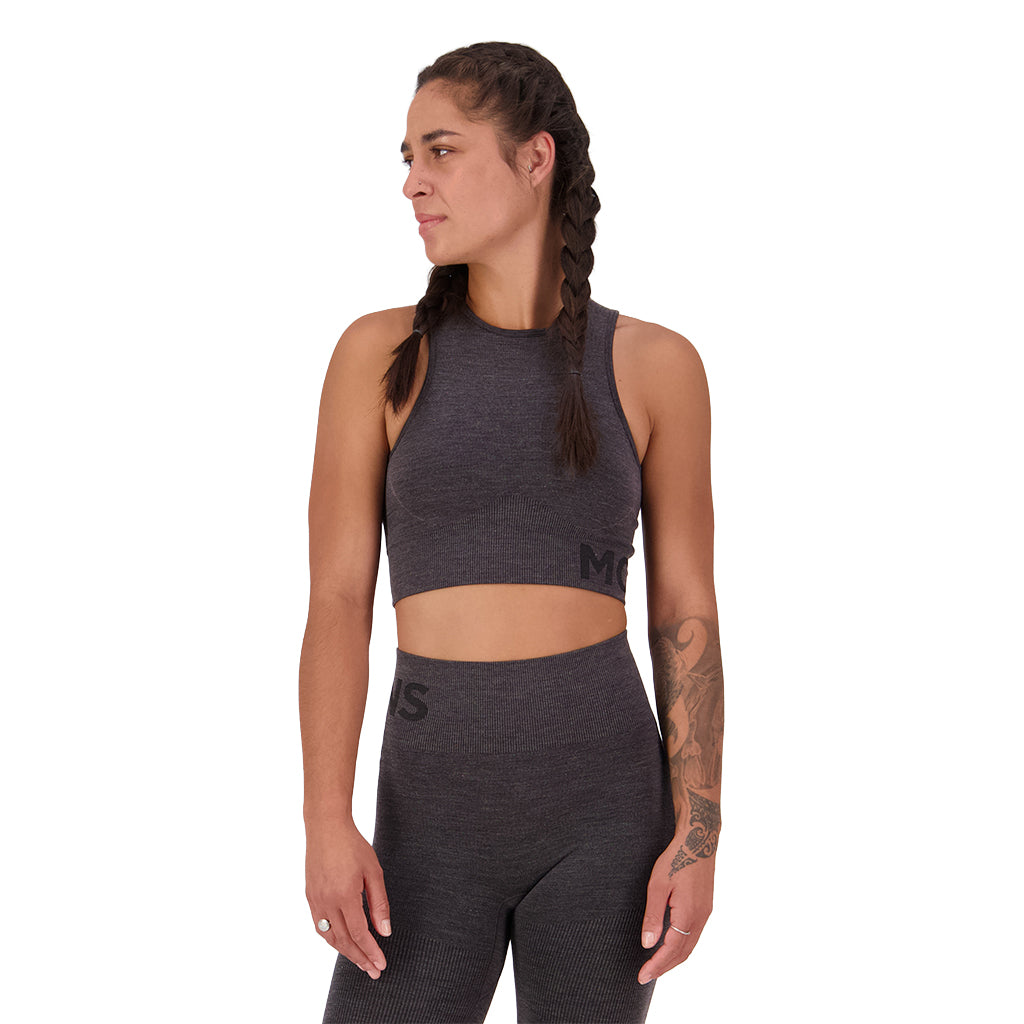 Solace Merino Seamless Tank - Forged Iron