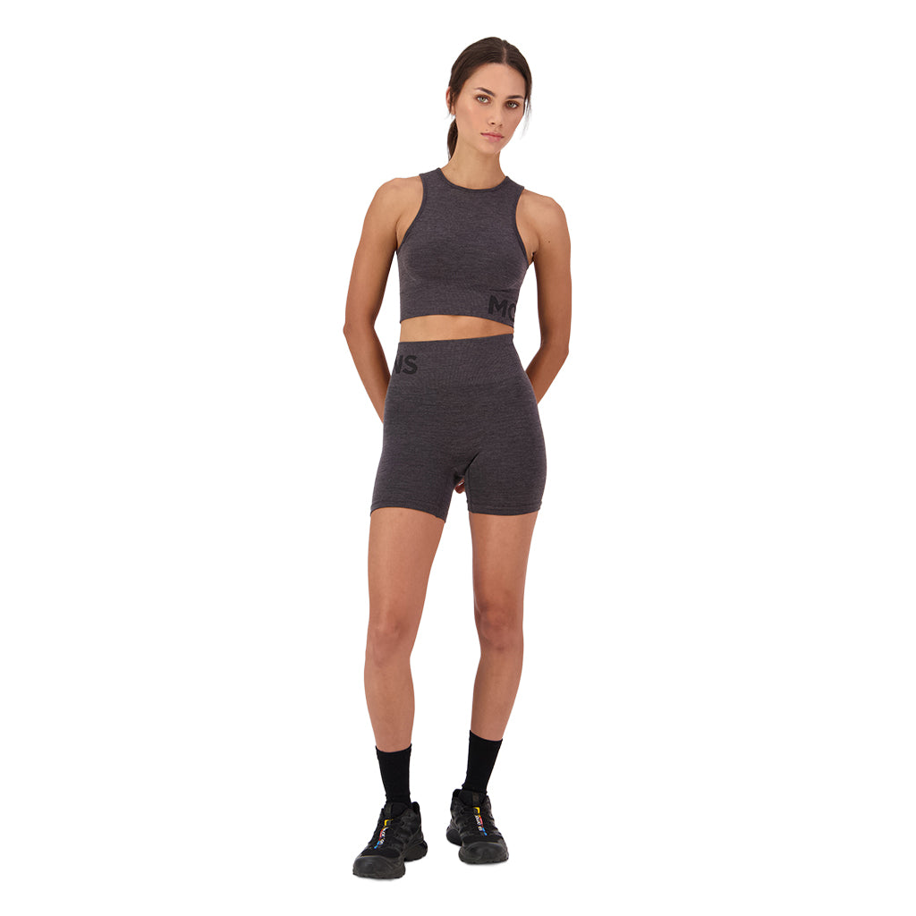 Solace Merino Seamless Shorts - Forged Iron
