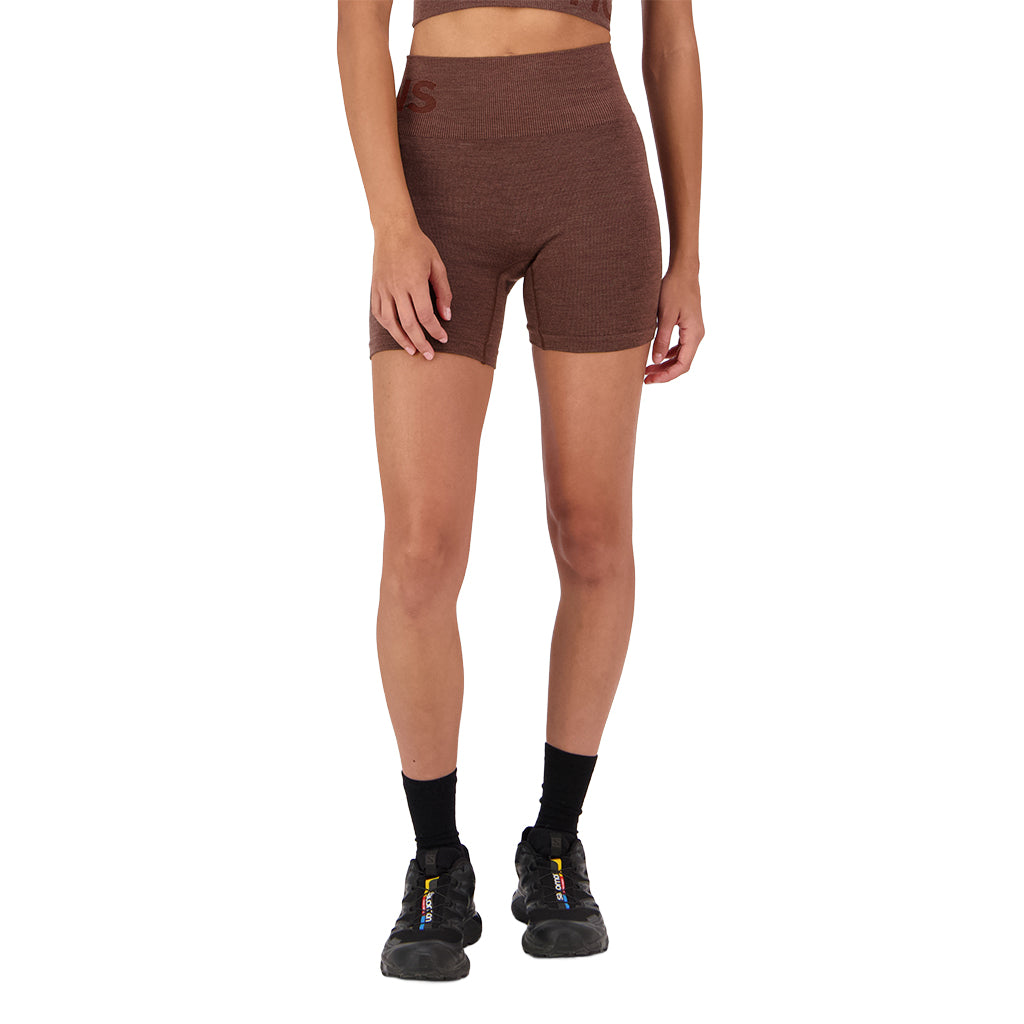 Solace Merino Seamless Shorts - Henna