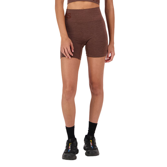 Solace Merino Seamless Shorts - Henna