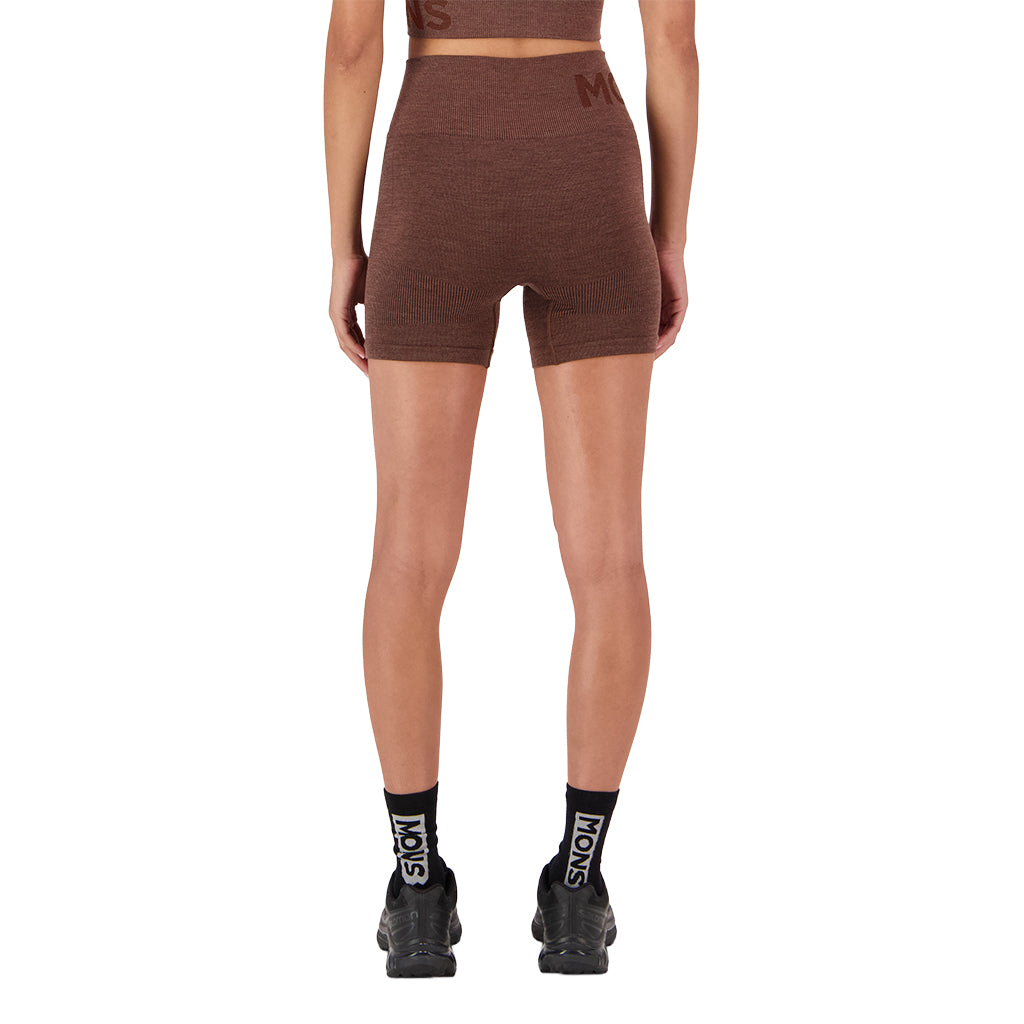 Solace Merino Seamless Shorts - Henna