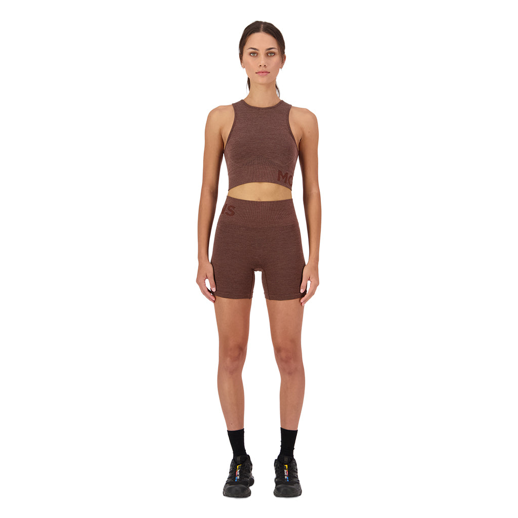 Solace Merino Seamless Shorts - Henna