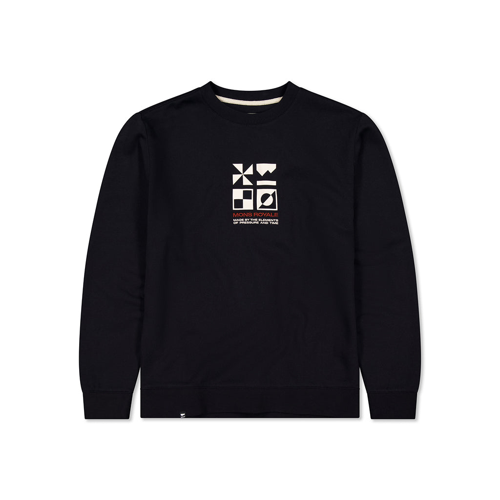 Inversion Merino Crew - Black