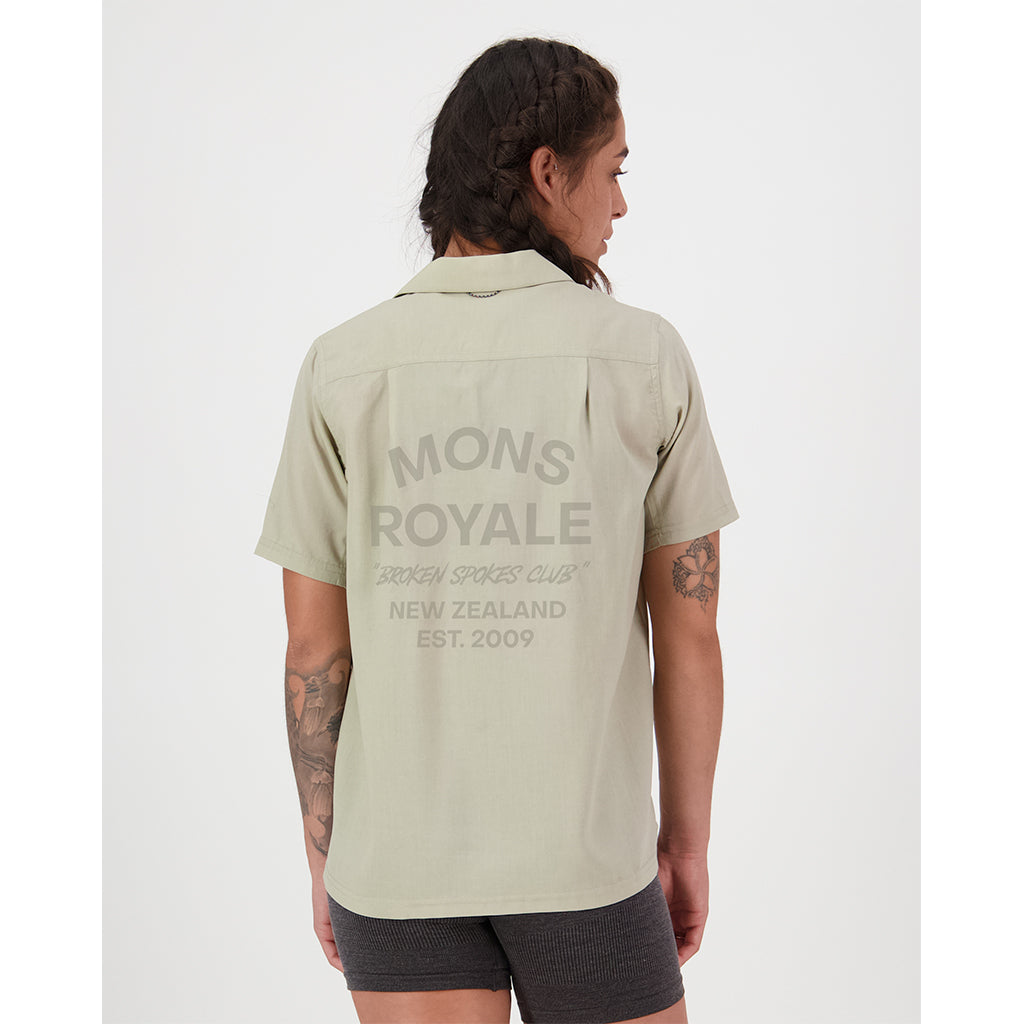 Breezer Merino Short Sleeve Shirt - Dried Eucalyptus