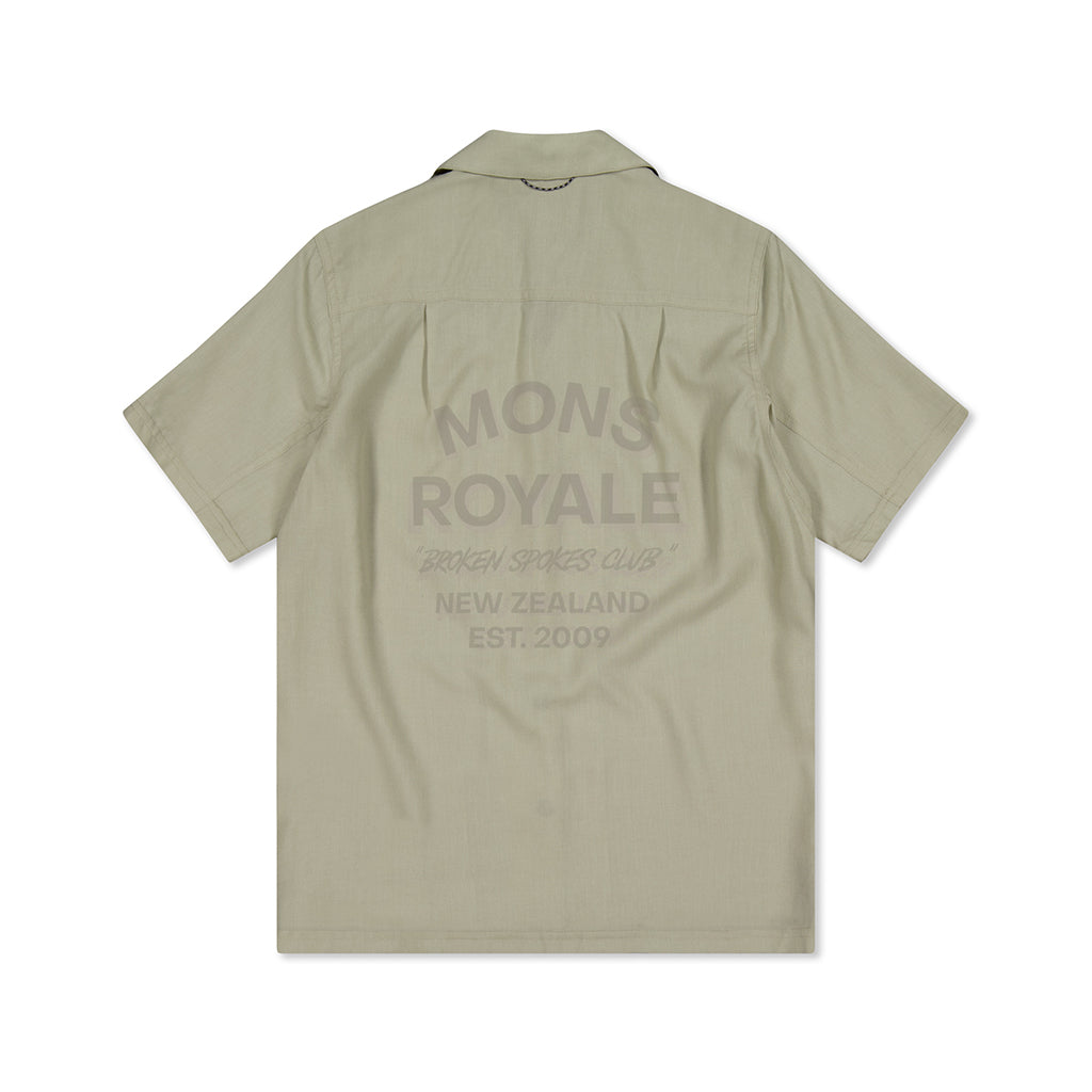 Breezer Merino Short Sleeve Shirt - Dried Eucalyptus