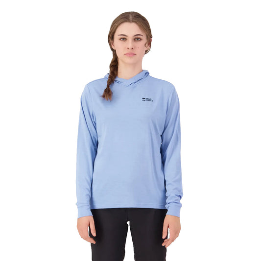 Pivot Merino Long Sleeve Hood - Moonstone