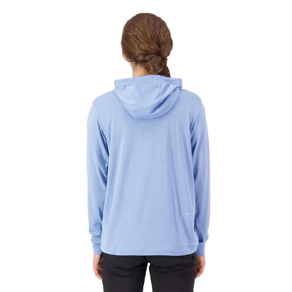 Pivot Merino Long Sleeve Hood - Moonstone