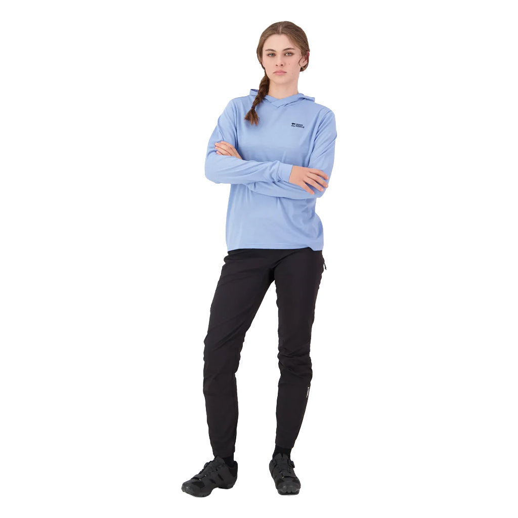 Pivot Merino Long Sleeve Hood - Moonstone