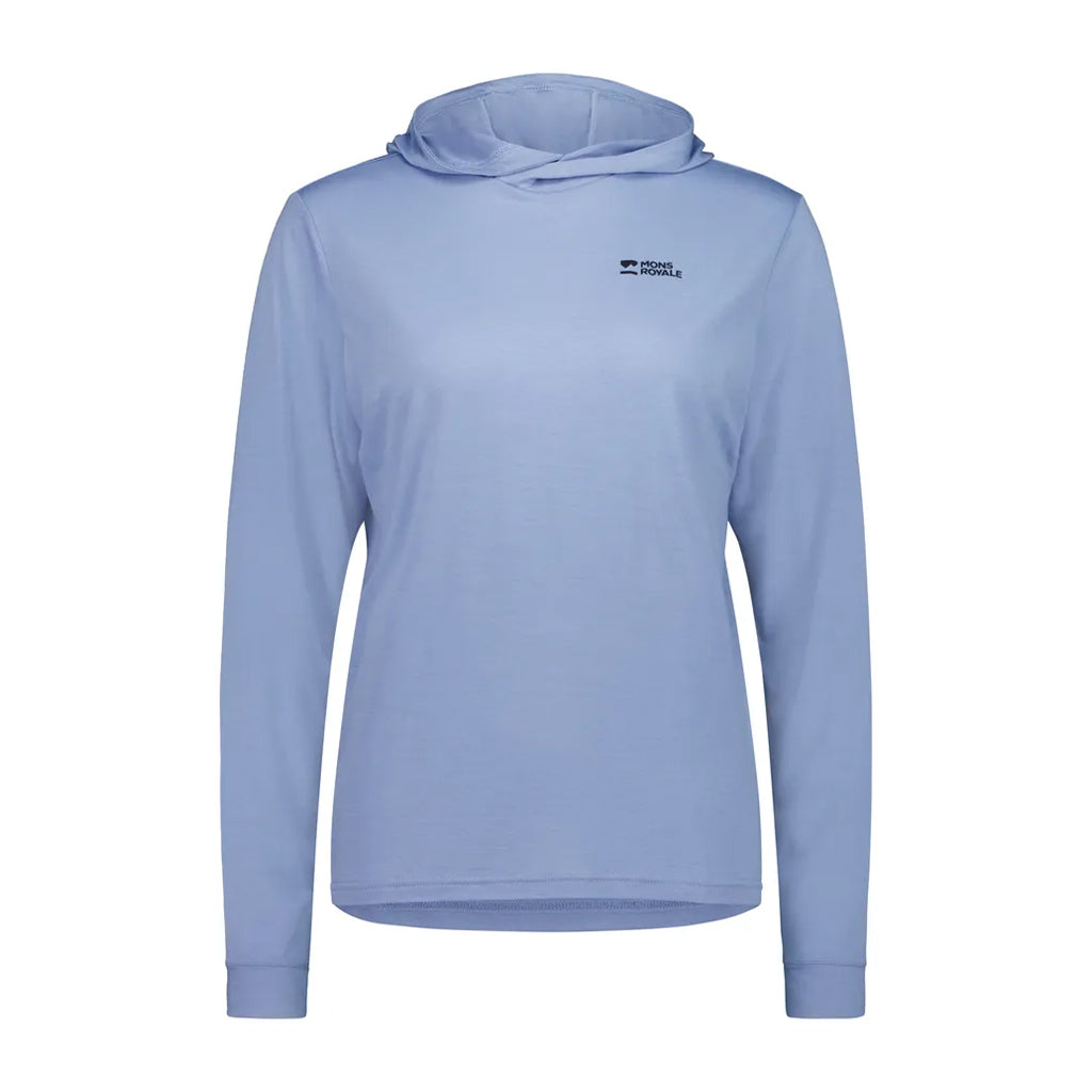 Pivot Merino Long Sleeve Hood - Moonstone