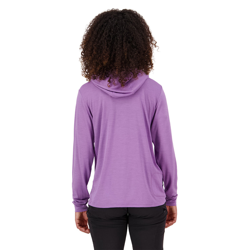 Pivot Merino Long Sleeve Hood - Bloom