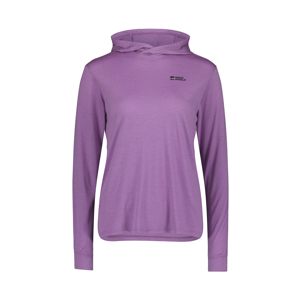 Pivot Merino Long Sleeve Hood - Bloom