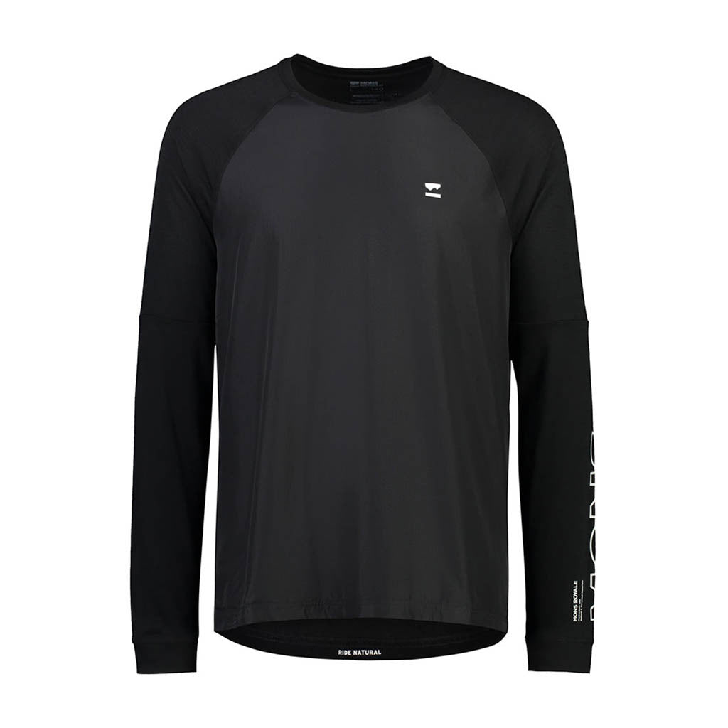 Mens Tarn Merino Bike Wind Jersey Black