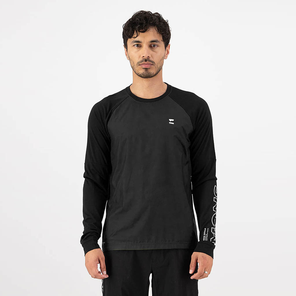 Mens Tarn Merino Bike Wind Jersey Black