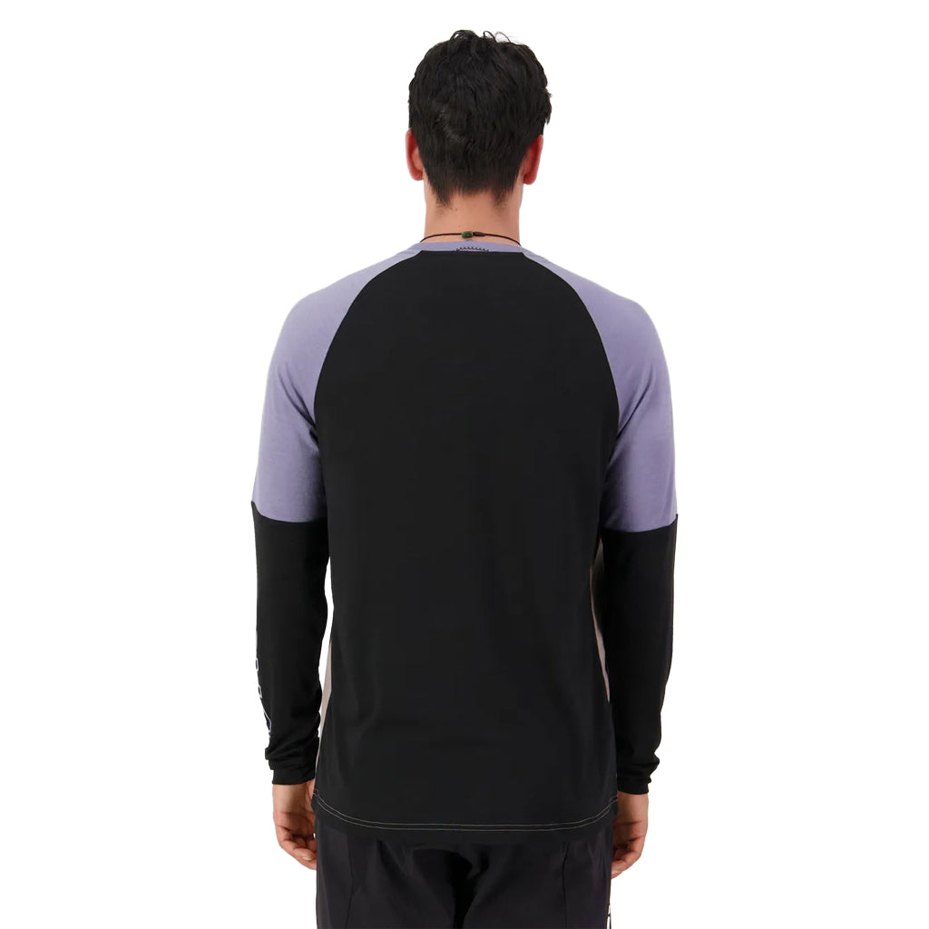 Tarn Merino Bike Wind Jersey - Cinder/Blue Granite/Black