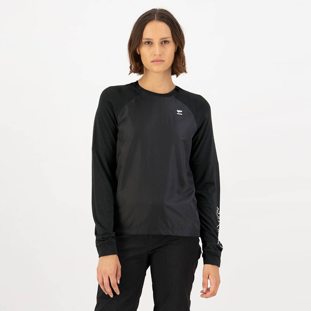 Tarn Merino Bike Wind Jersey - Black