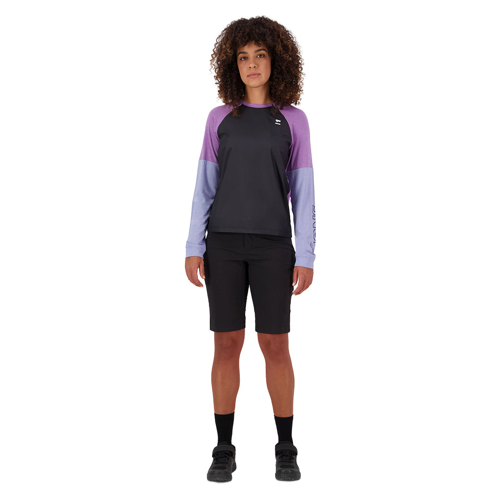 Tarn Merino Bike Wind Jersey - Skyline/Bloom/Black