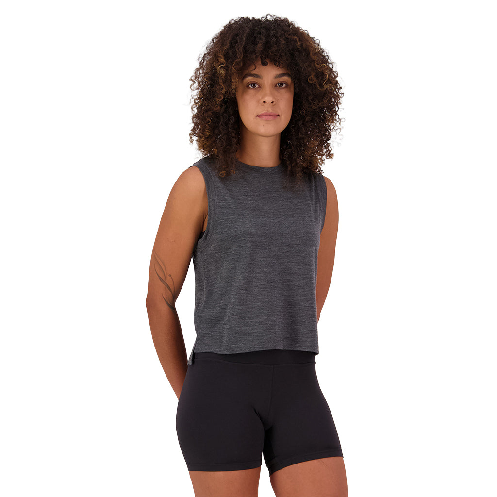 Zephyr Merino Tencel™ Tank - Smoke