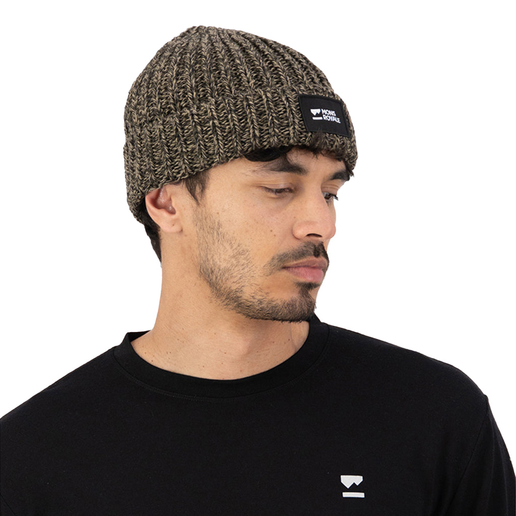 Triple Treat Merino Beanie - Dark Olive