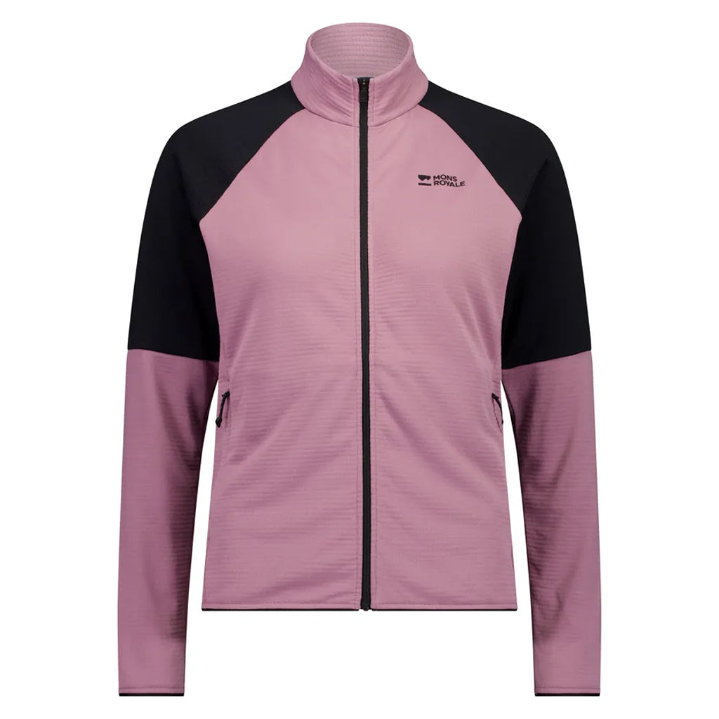 Quad Merino Fleece Jacket - Sierra Pink/Black
