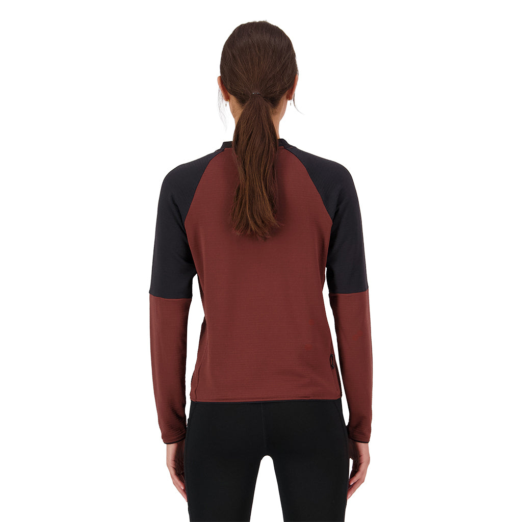 Quad Merino Fleece Pullover - Sable/Black