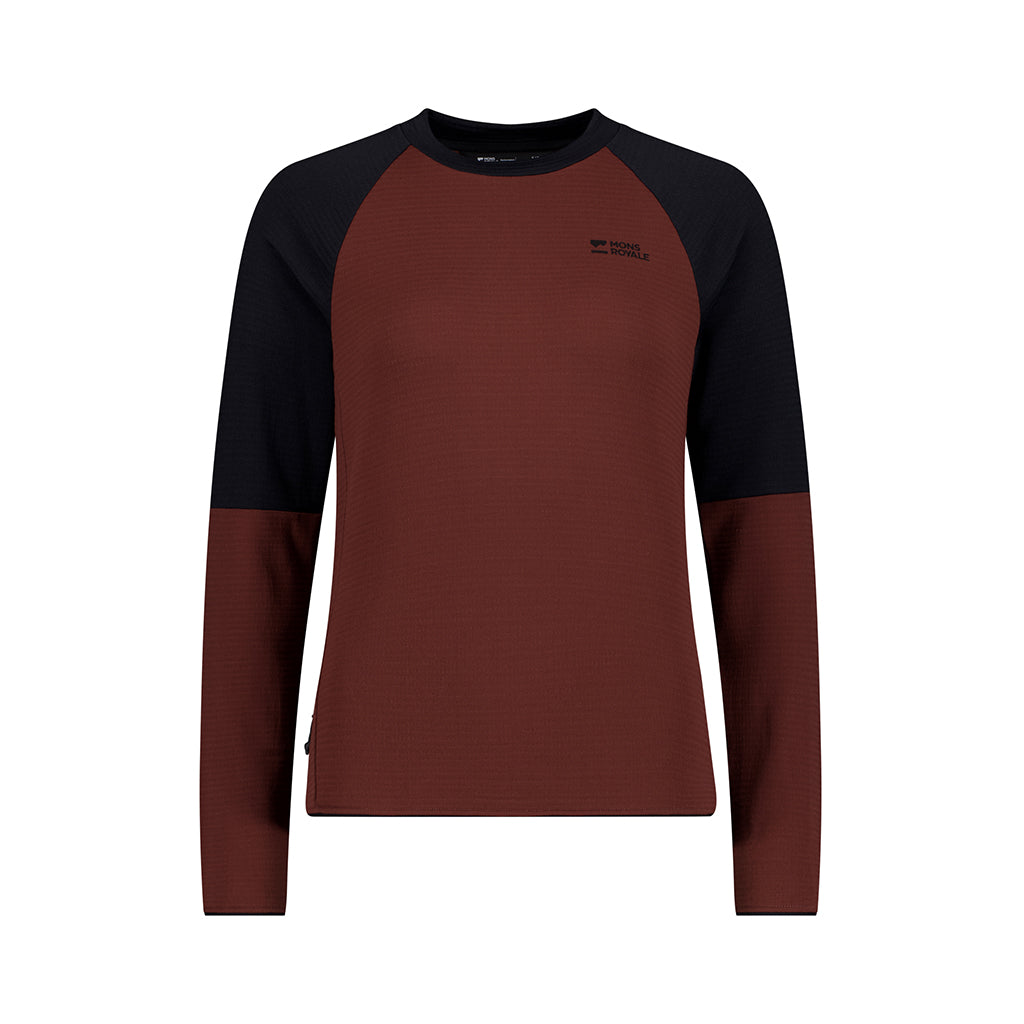 Quad Merino Fleece Pullover - Sable/Black