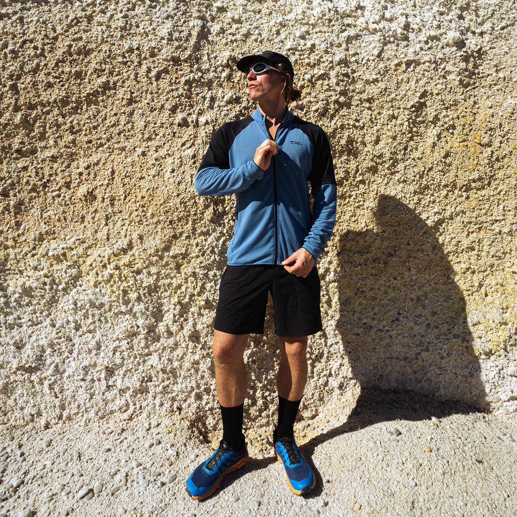 Quad Merino Fleece Jacket - Horizon Blue/Black