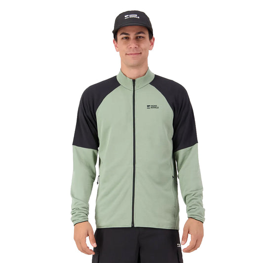 Quad Merino Fleece Jacket - Willow/Black