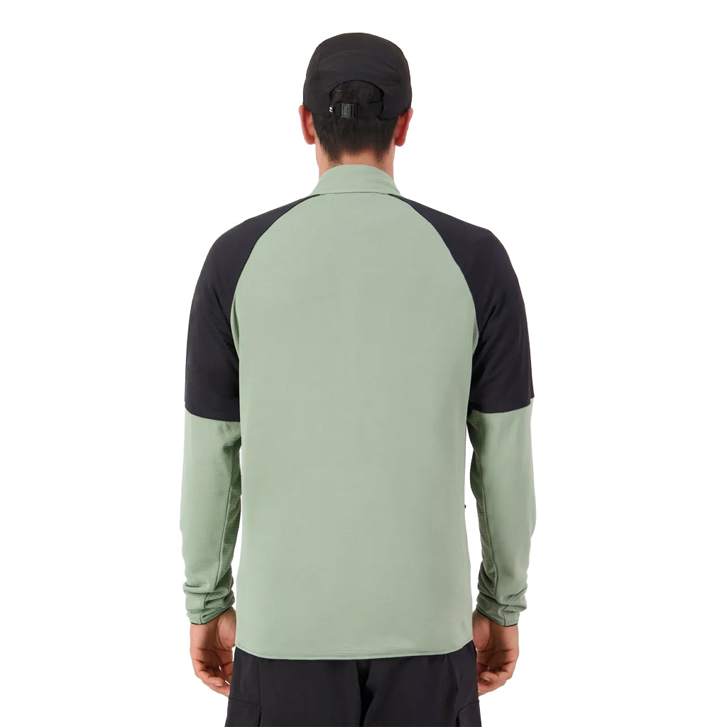 Quad Merino Fleece Jacket - Willow/Black