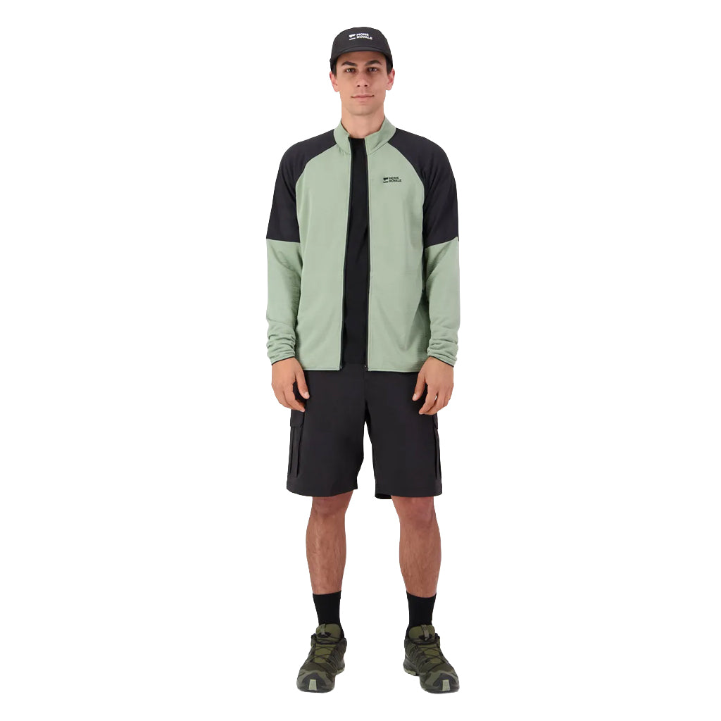 Quad Merino Fleece Jacket - Willow/Black