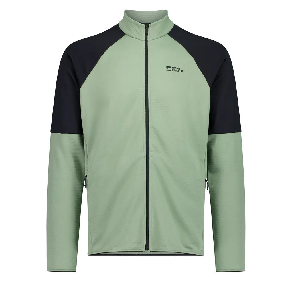 Quad Merino Fleece Jacket - Willow/Black